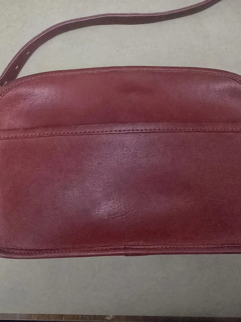 Vintage Coach Camera Bag Red NYC